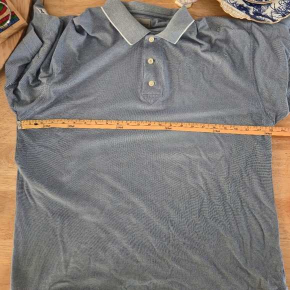 Cutter & Buck XL Men's Blue Micro Check Cotton Blend Golf Polo Gorpcore Preppy - Picture 8 of 11